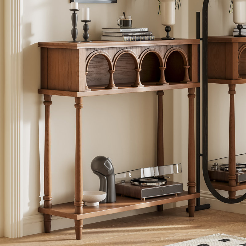 Image showcasing interanest Retro Minimalist Console Table | Wayfair